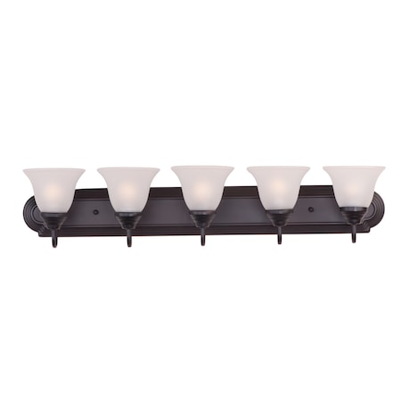 Maxim Lighting Essentials 5-Light 36" Wide Oil Rubbed Bronze Vanity Light 8015FTOI